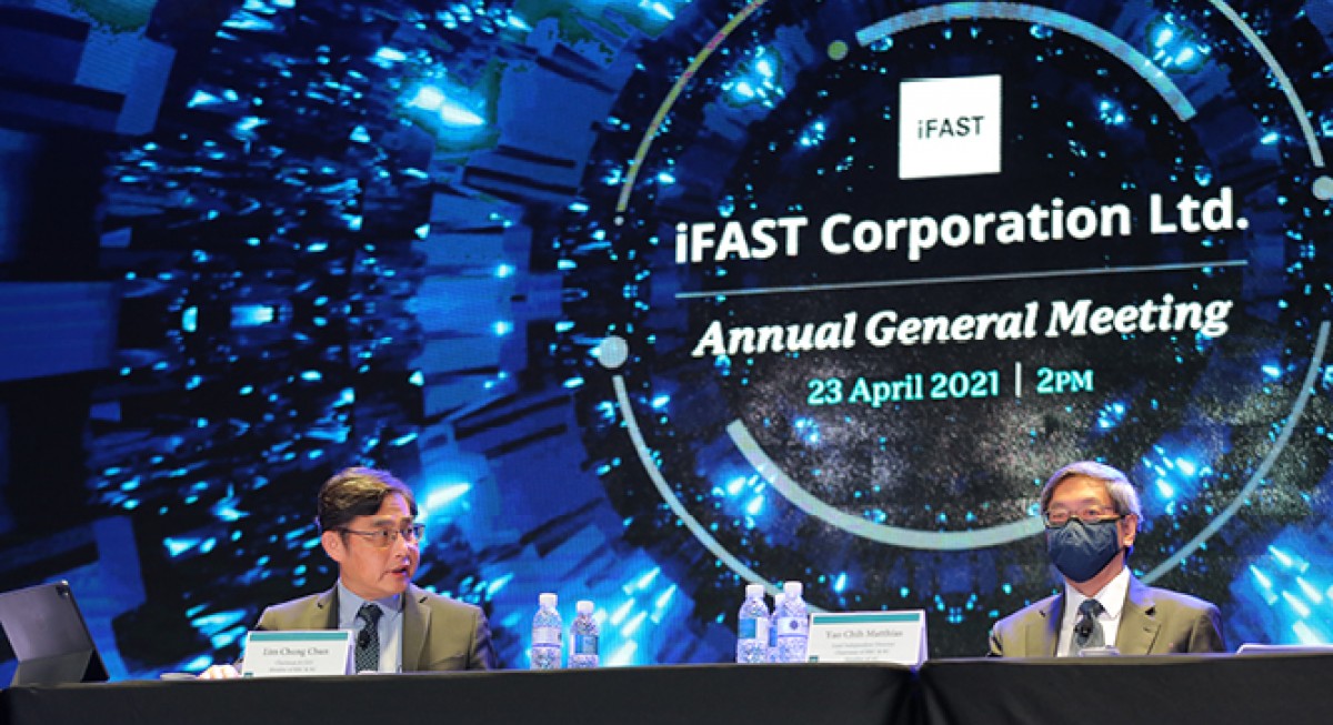 The Edge Singapore: iFAST Corp posts fifth consecutive quarter of record AUA, 1H21 net profit up 94%